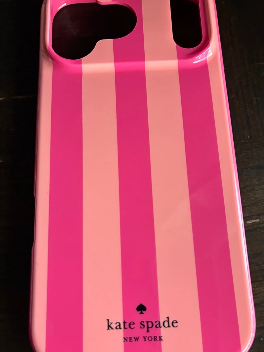 kate spade Pink Stripe Protective iPhone 17 Pro Max Case